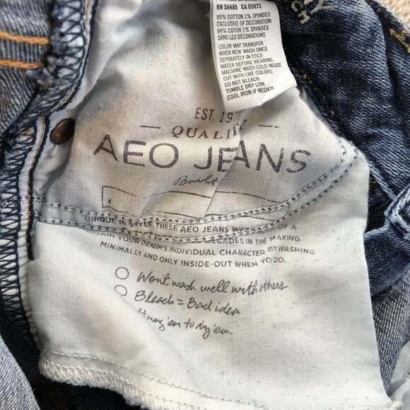 American Eagle Women Jeans Size 0 Stretch Skinny Classic Casual - Picture 14 of 16